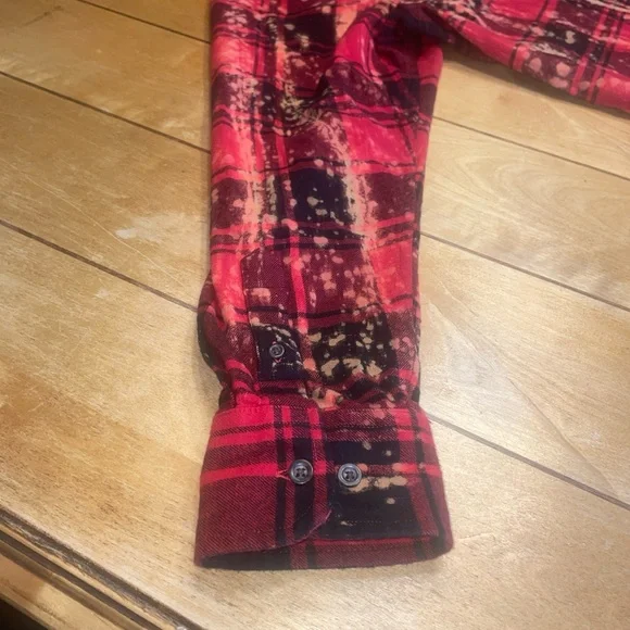 Angry Minnow Co Bleached Buffalo Plaid Soft Brushed Flannel Size XXL “Coffee” - Picture 15 of 16